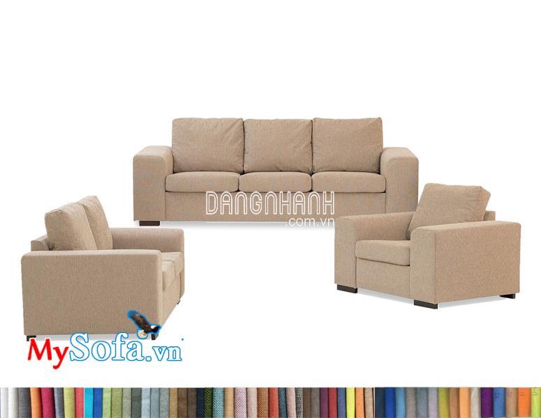 Bộ sofa nỉ văng MyS-2001901 đẹp cho phòng khách tươi trẻ