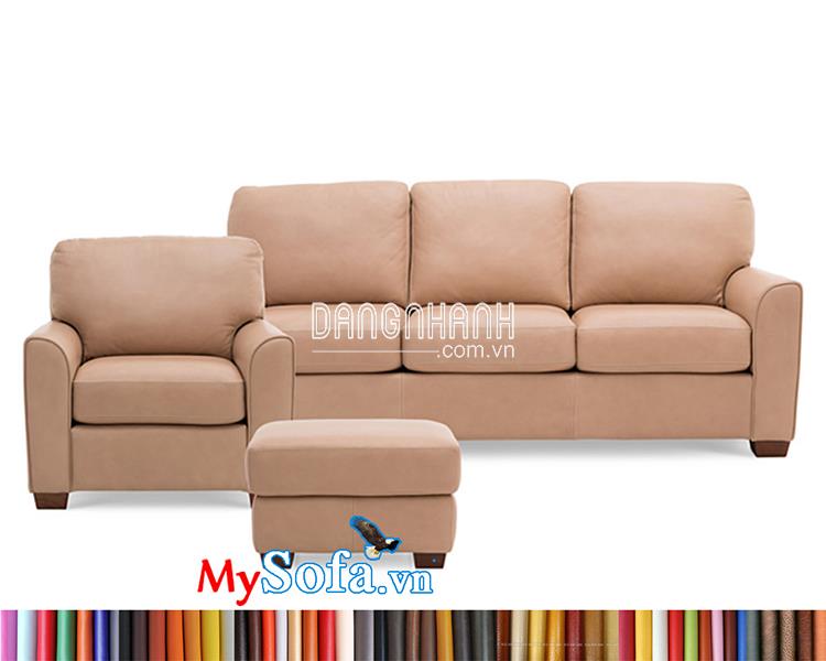 Bộ sofa văng da MyS-1912163 cho phòng khách sang trọng