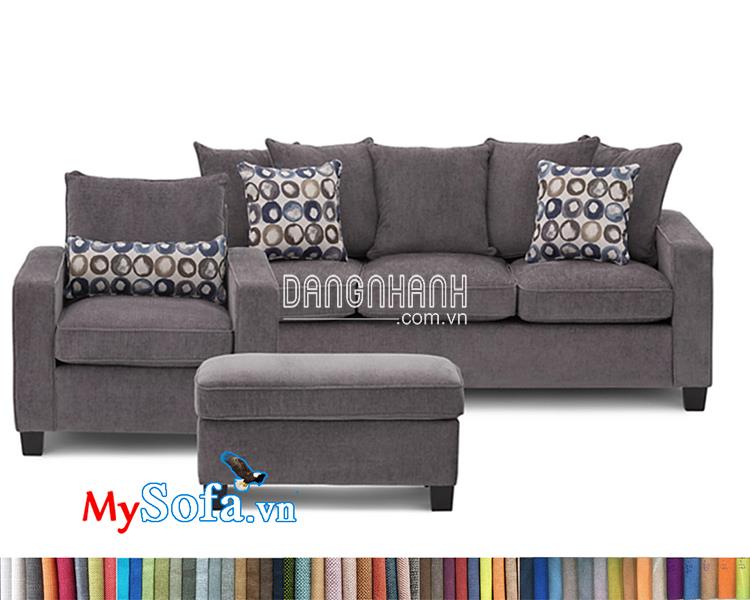 Bộ sofa văng nỉ MyS-1912181 đẹp giá rẻ, đang bán cực chạy