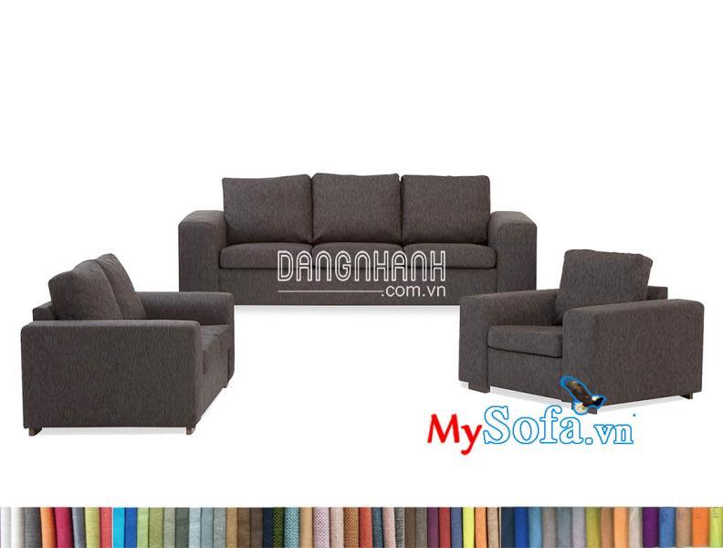 Bộ sofa văng nỉ MyS-2001925 đẹp thiết kế cực kỳ sang trọng