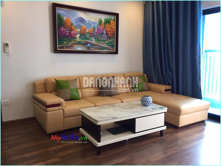 Mẫu Sofa da cho phòng khách hiện đại AmiA SFD238