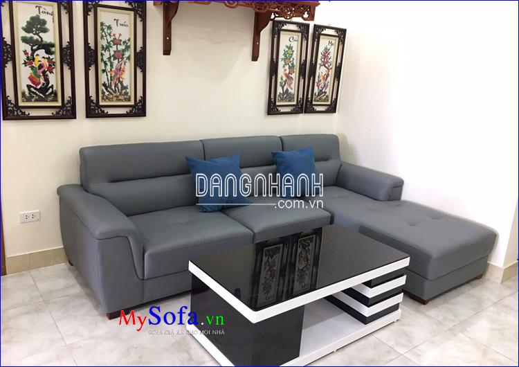 Mẫu Sofa da góc chữ L đẹp cho nhà chung cư AmiA SFD240