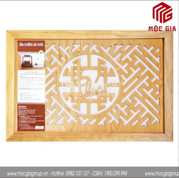 Tấm chống ám khói 41x61cm Chữ Phúc Màu Vàng Sồi