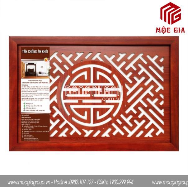 Tấm chống ám khói 41x61cm Chữ Thọ màu Nâu