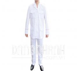 Quần áo Siêu binh kaki LDHQ màu trắng viền đỏ ( Quần áo nghi lễ )