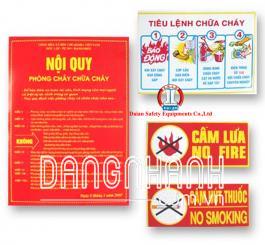 Bộ tiêu lệnh (tiêu lệnh + nội quy + cấm lửa + cấm hút thuốc)