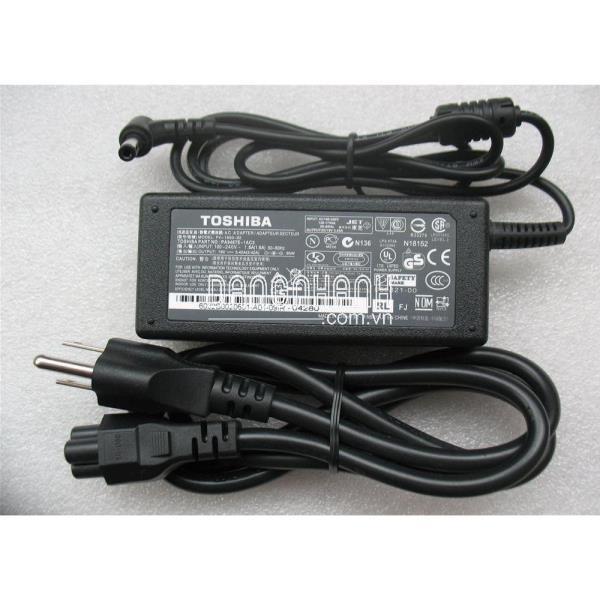 SẠC LAPTOP TOSHIBA ĐẦU THƯỜNG 19V-3.42A (65W) ZIN MÁY