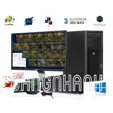 Máy Bộ HP Z420 -03: CPU E5-2680 // Ram 32GB // VGA 1050 // SSD 240 // 24 inch