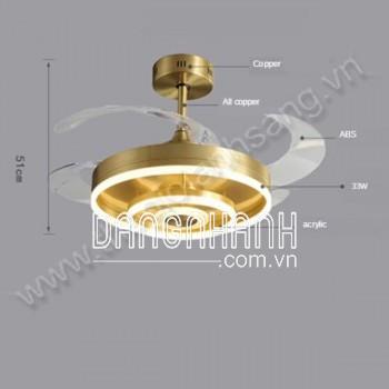 Quạt Trần Đèn Chùm Ø900mm DR21-Q9902