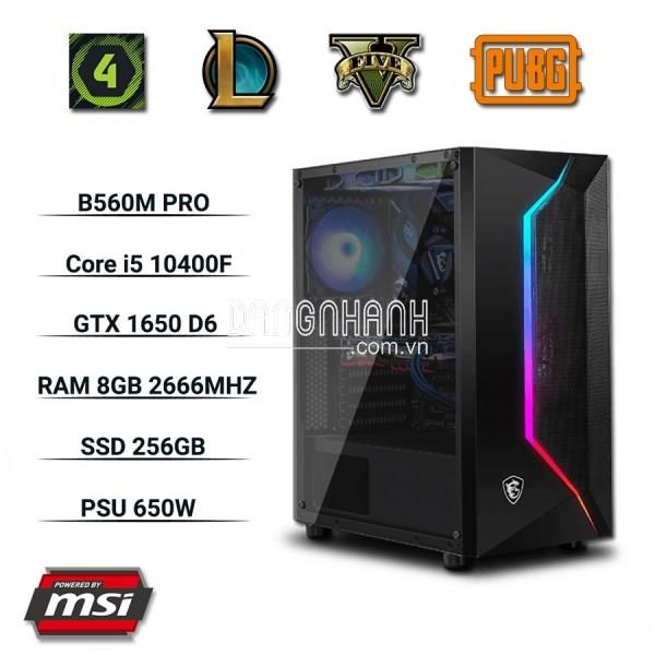 SP-Rocket 101 (i5 10400F/ B560M/ GTX 1650 4GB/ Ram 8GB/ SSD 256GB/ 650W/ DOS) SP-Rocket 101 (i5 10400F/ B560M/ GTX 1650 4GB/ Ram 8GB/ SSD 256GB/ 650W/ DOS)