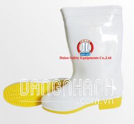 Ủng CS Thùy Dương trắng, đế vàng, thấp (nữ)