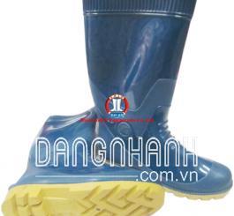 Ủng CS HS 04 xanh dương, đế vàng, cao, có lót