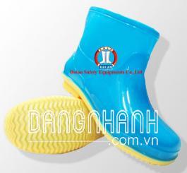 Ủng CS HS + TQ nữ thấp cổ mầu xanh đế vàng có lót