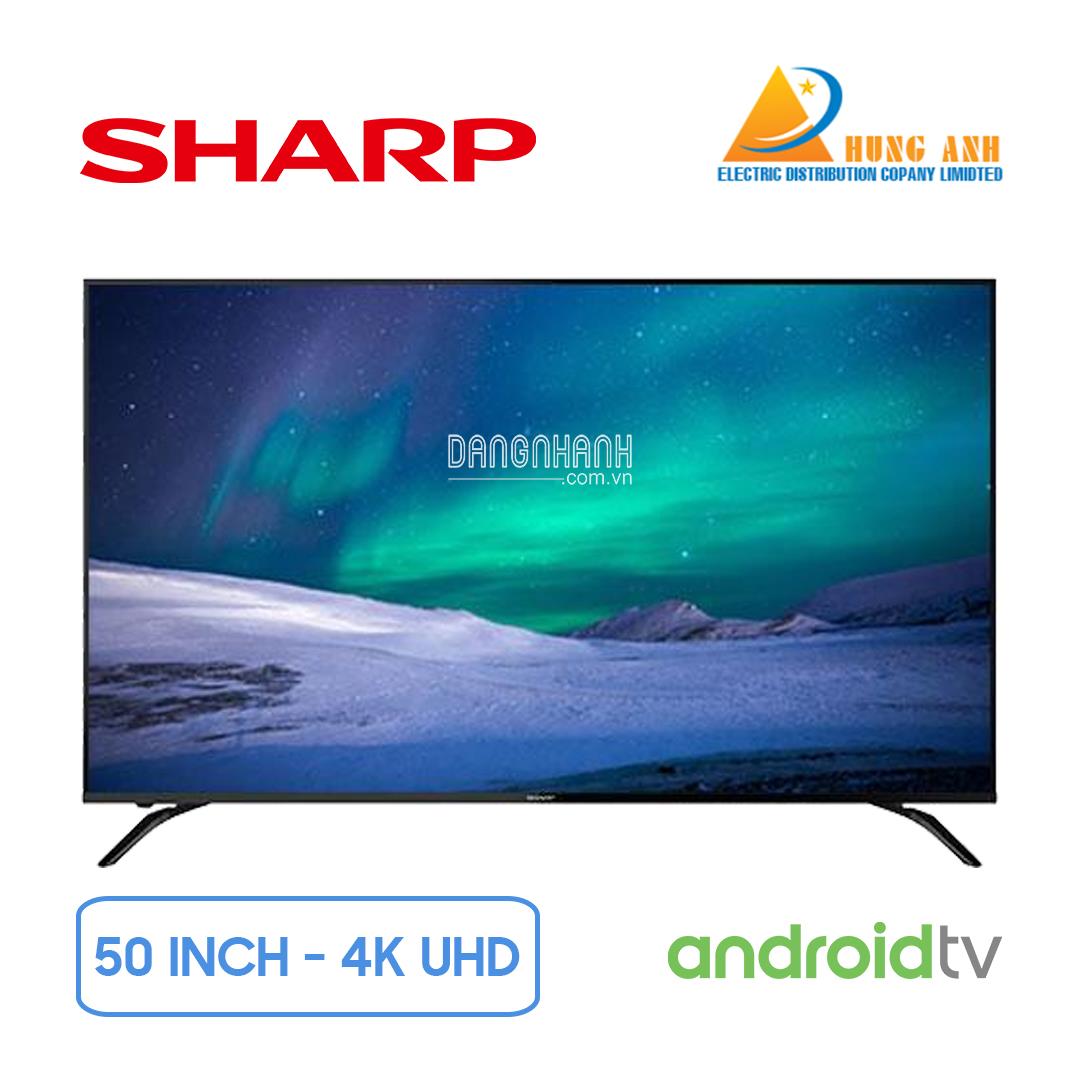 Android Tivi Sharp 4K 50 inch 4T-C50BK1X UHD