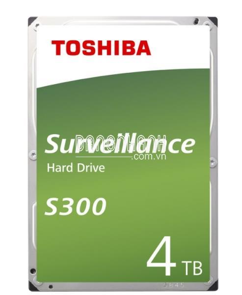 Ổ cứng TOSHIBA 4TB HDWT140UZSVA, chuyên dụng cho camera hoạt động 24/7, tiết kiệm điện năng