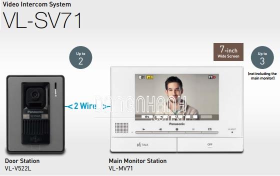 Bộ chuông cửa màn hình màu PANASONIC VL-SV71VN