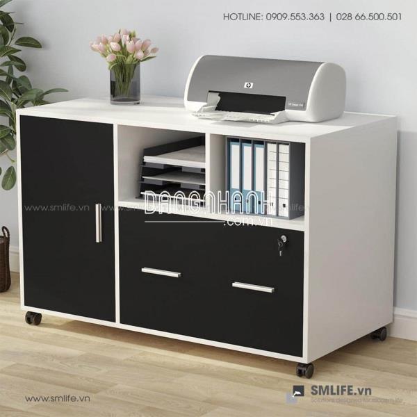 Kệ để máy in gỗ hiện đại Paul