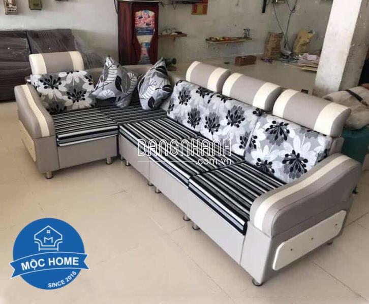 Sofa Giá Rẻ Hoa Văn Xám