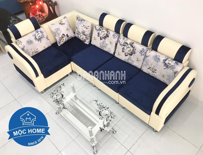 Sofa Giá Rẻ Hoa Văn Xanh