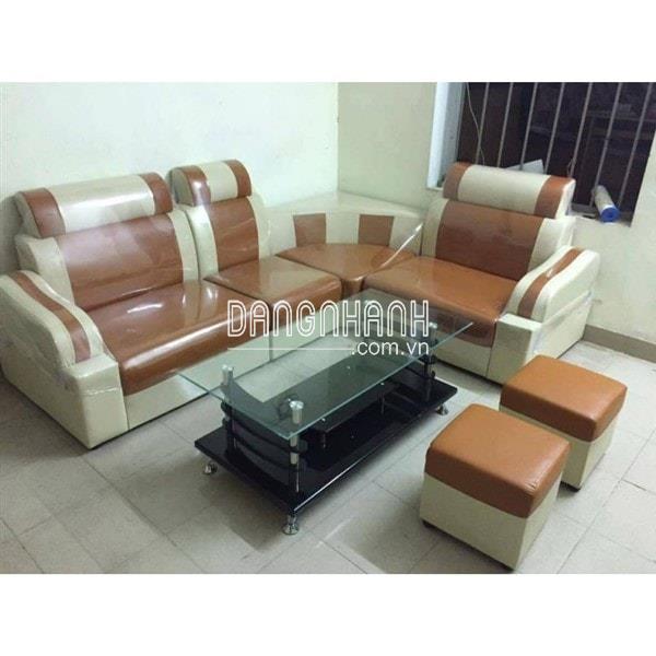 Sofa góc giá rẻ màu vàng bò