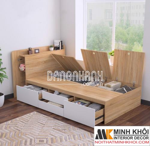 Giường Ngủ Gỗ MFC Sang Trọng Và Tiện Nghi-GN1017