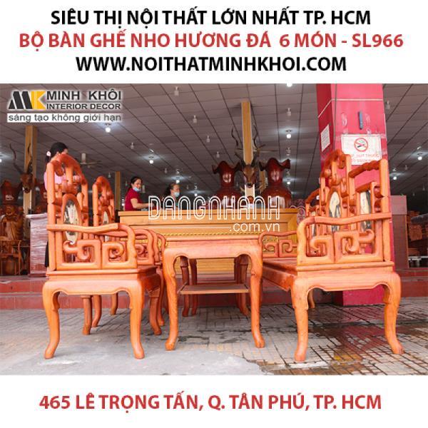 Bộ Bàn Ghế Móc Hương Đá 6 Món - SL966