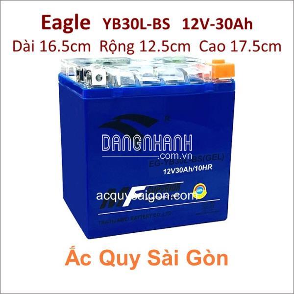 Bình ắc quy xe môtô EAGLE 12V 30Ah YB30L-BS