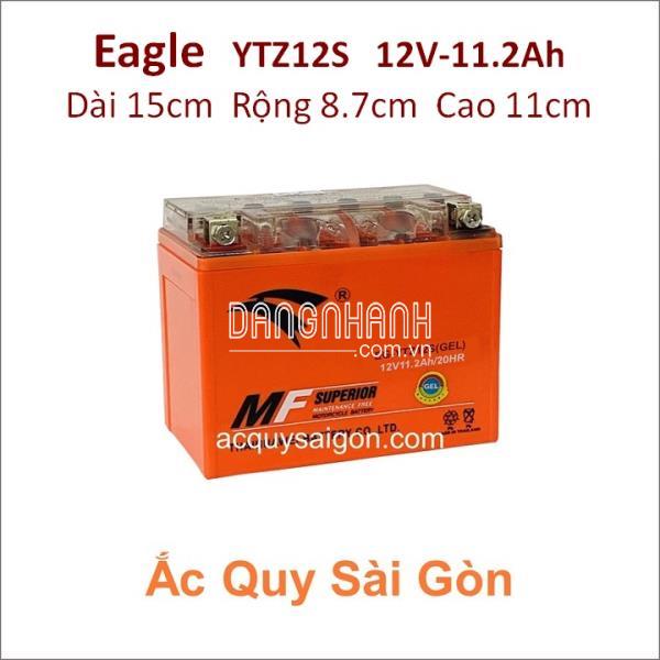Bình ắc quy xe môtô EAGLE 12V 11.2Ah YTZ12S