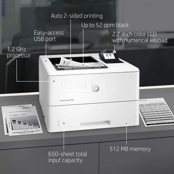 Máy in Laser HP LaserJet Enterprise M507DN