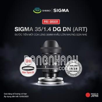 Sigma 35mm f/1.4 DG DN Art for Sony E, Mới 100% (Chính Hãng)