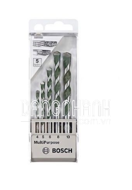 Bộ mũi khoan bê tông 5 mũi 4,5,6,8,10 Bosch 2608680798