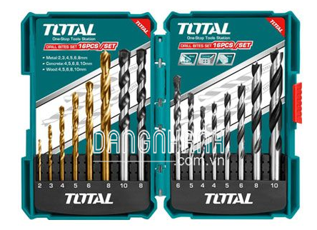 Bộ mũi khoan đa năng 16 chi tiết Total TACSD6165