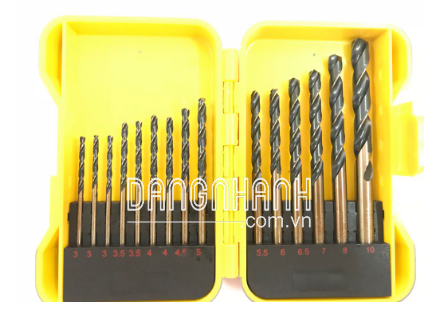 Bộ mũi khoan inox 15 chi tiết từ 3-10mm Senka SK-15BM