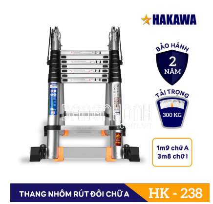 Thang Nhôm rút chữ A Hakawa HK238