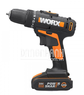 Máy khoan vặn vít dùng pin Li-on 20V Worx Orange WX101.3