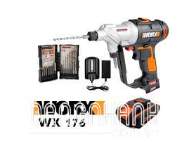 Máy khoan vặn vít dùng pin Li-on 20V Worx Orange WX176
