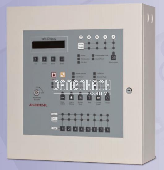 Tủ điều khiển báo cháy trung tâm 8 vùng HORING AH-03312-8L