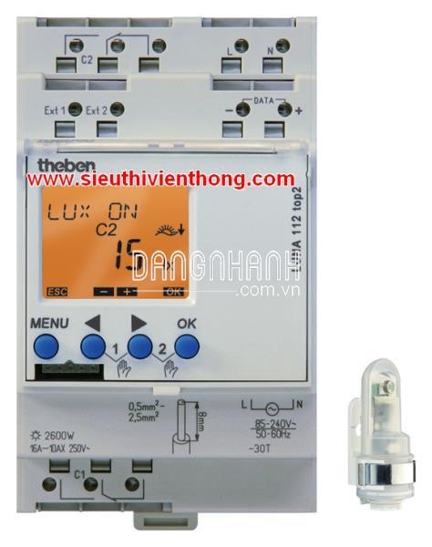 Công tắc cảm ứng ánh sáng kỹ thuật số THEBEN LUNA 112 top2 AL