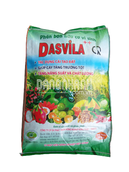 Phân hữu cơ vi sinh DASVILA++ (bao 25kg)