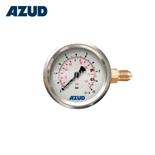 Đồng hồ đo áp Azud 1/4” BSP (0-10bar, 0-145psi)