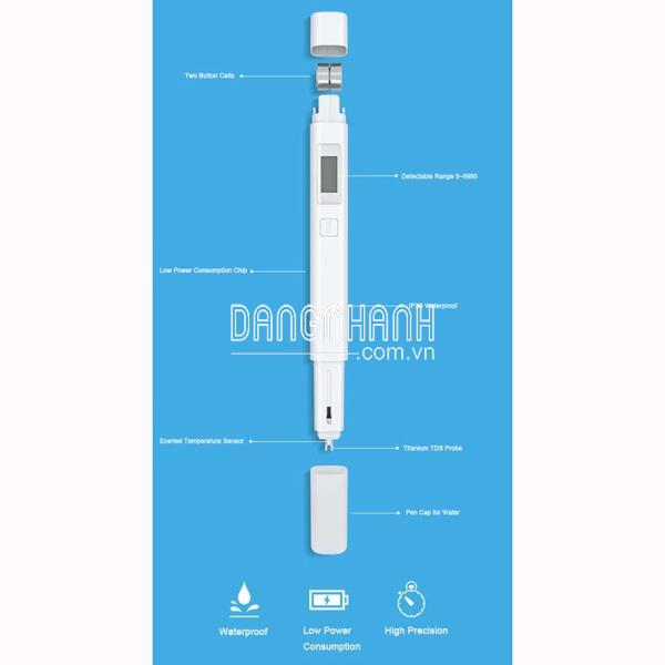 Bút đo nồng độ TDS (ppm) cho nước và dung dịch thủy canh Xiaomi