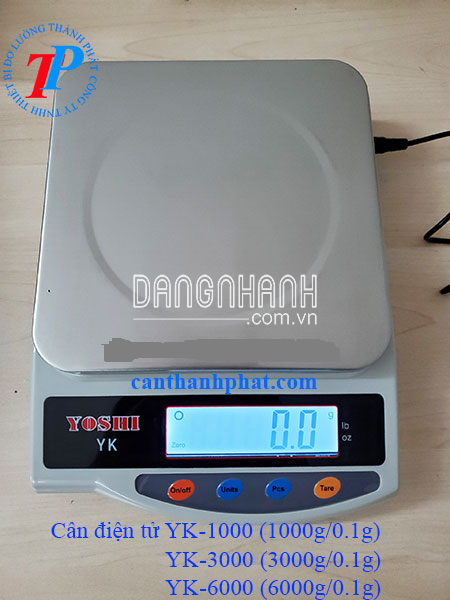 Cân 1000g, 3000g, 6000g sai số 0.1g Model YK