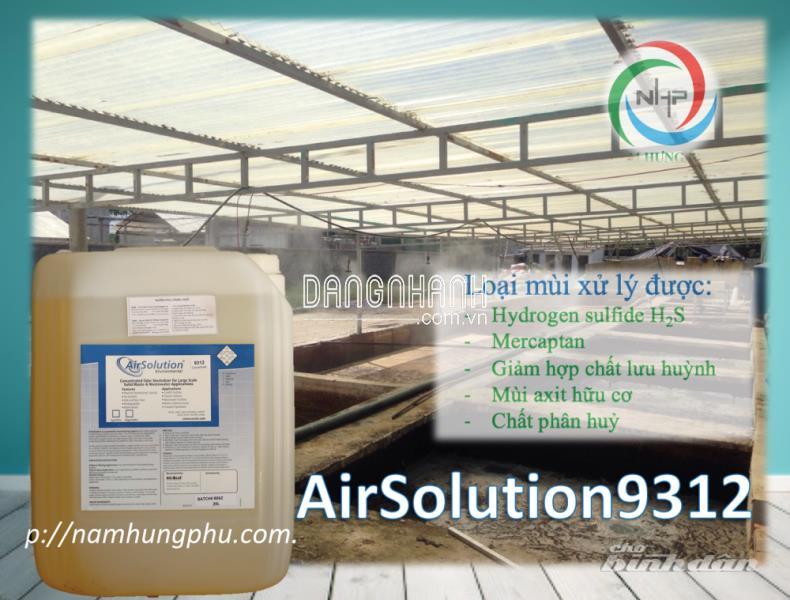 khử mùi H2S, mùi hôi trạm xử lý nước thải Airsolution9312