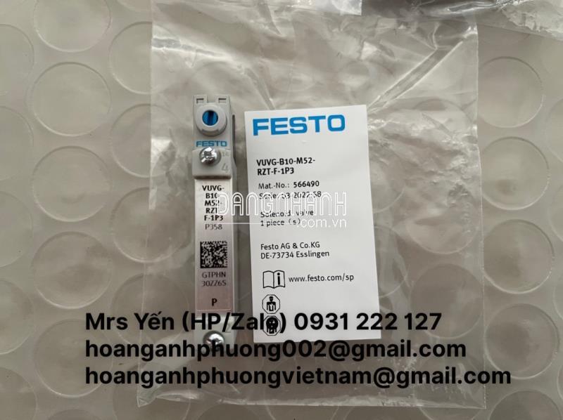 VUVG-B10-M52-RZT-F-1P3 | Giá trực tiếp Van Festo