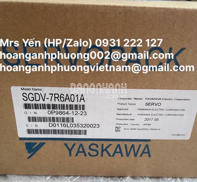 Servo Driver SGDV-7R6A01A | Yaskawa | Hàng nhập khẩu mới 100%