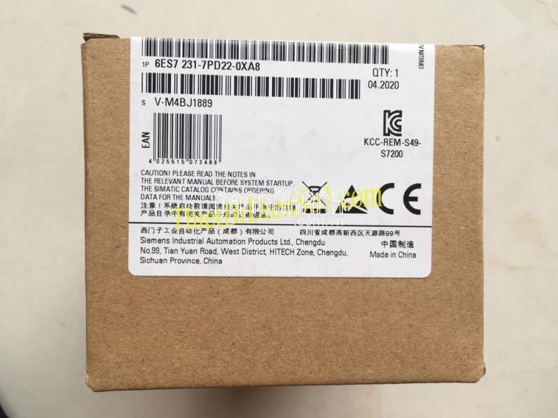 Mô đun S7-200 Siemens 6ES7231-7PD22-0XA8 -Cty Thiết Bị Điện Số 1