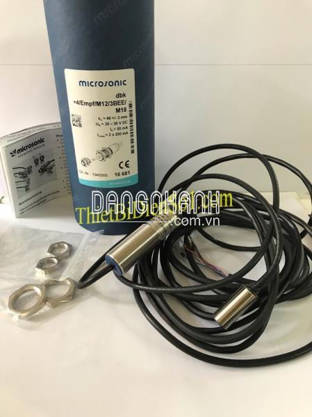 Cảm biến Microsonic dbk+4 ultrasonic double-sheet control -Cty Thiết Bị Điện Số 1