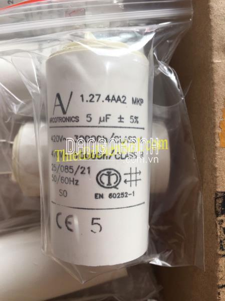 Tụ điện Arcotronics 6uF 1.27.4AA2 MKP AV 470VAC -Cty Thiết Bị Điện Số 1