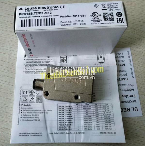 Cảm biến quang Leuze PRK18B.T2/PX-M12 50117361 -Cty Thiết Bị Điện Số 1