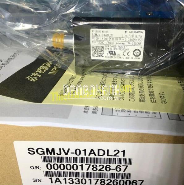 Servo motor Yaskawa SGMJV-01ADL2C -Cty Thiết Bị Điện Số 1